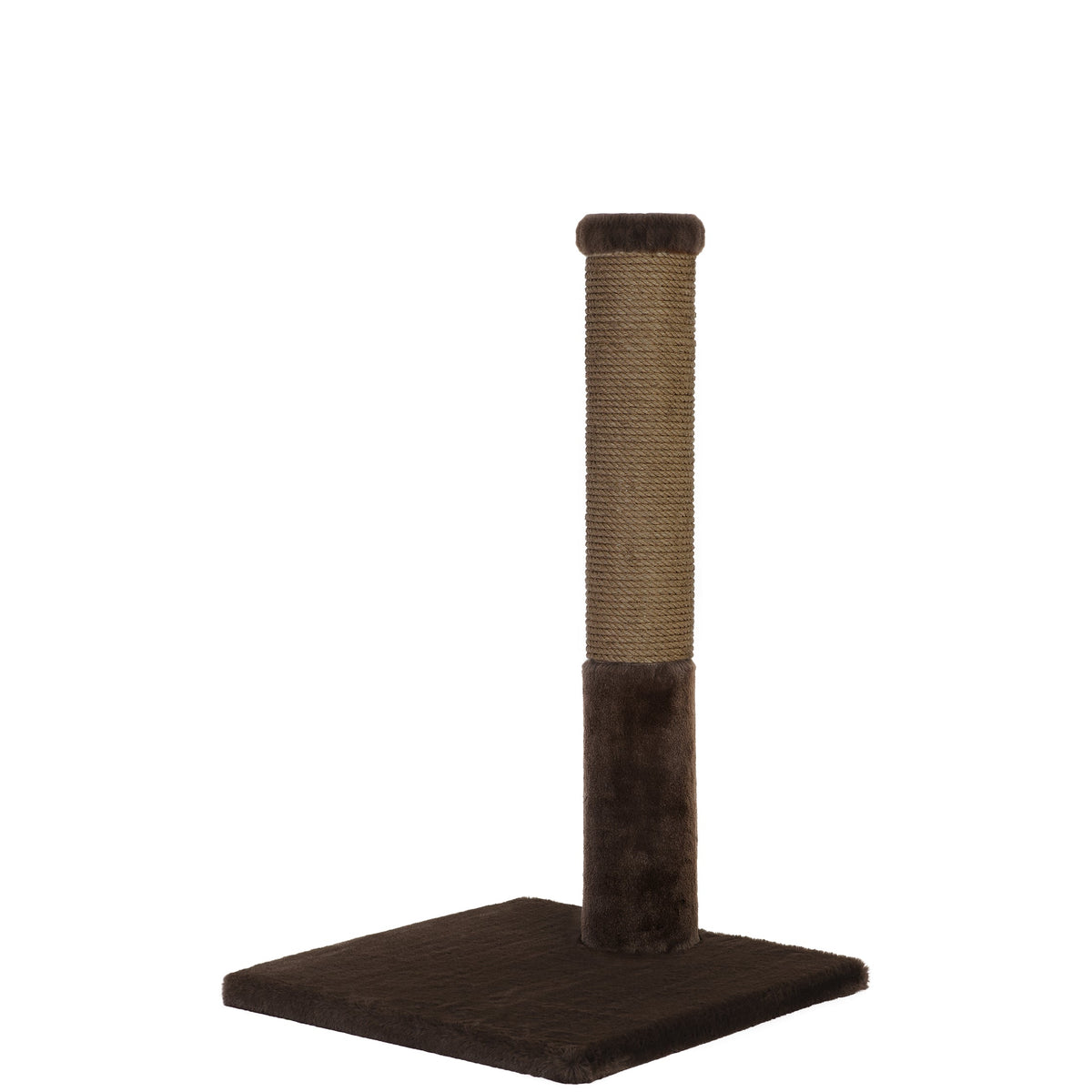 Noba Classic 28 in Scratching Post, Brown Faux Fur