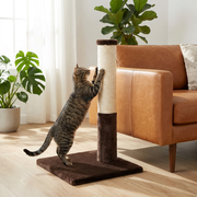 Noba Classic 28 in Scratching Post, Brown Faux Fur