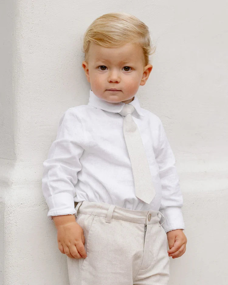 Noralee Skinny Tie, Linen