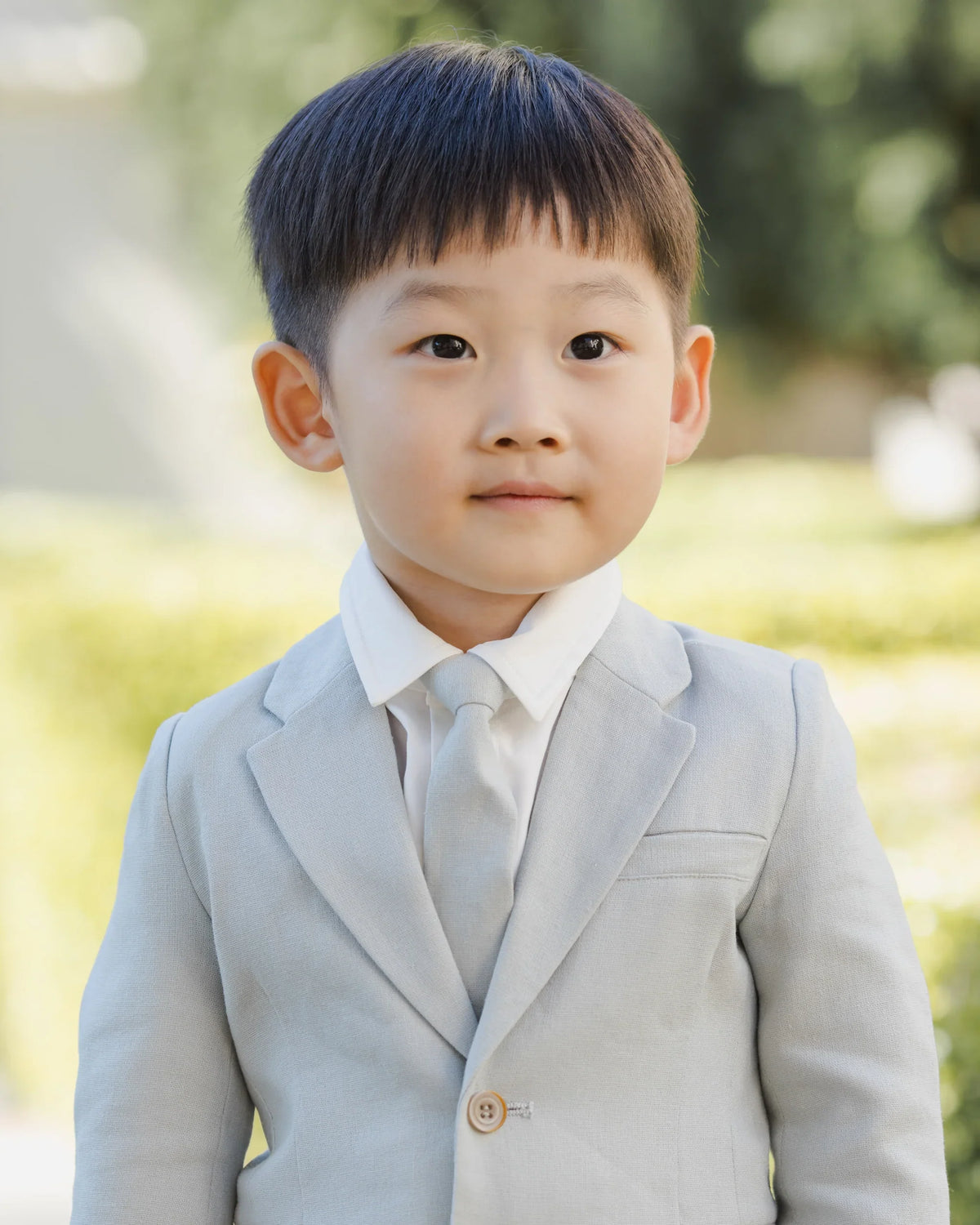 Noralee Skinny Tie, Heathered Mist