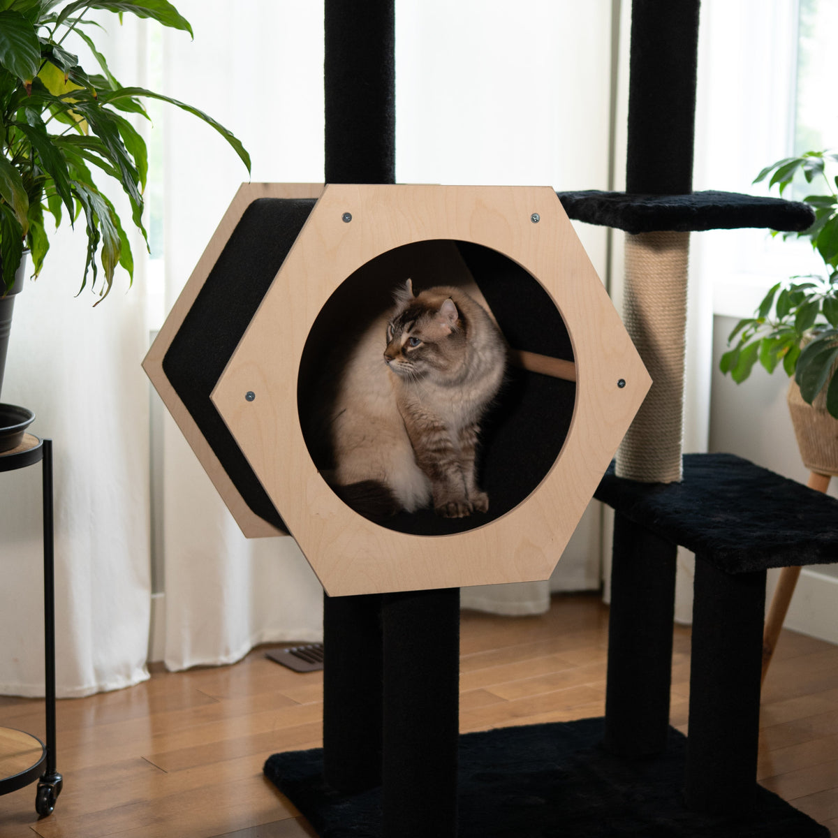 Noba Hexagon House 4-Level Cat Tree