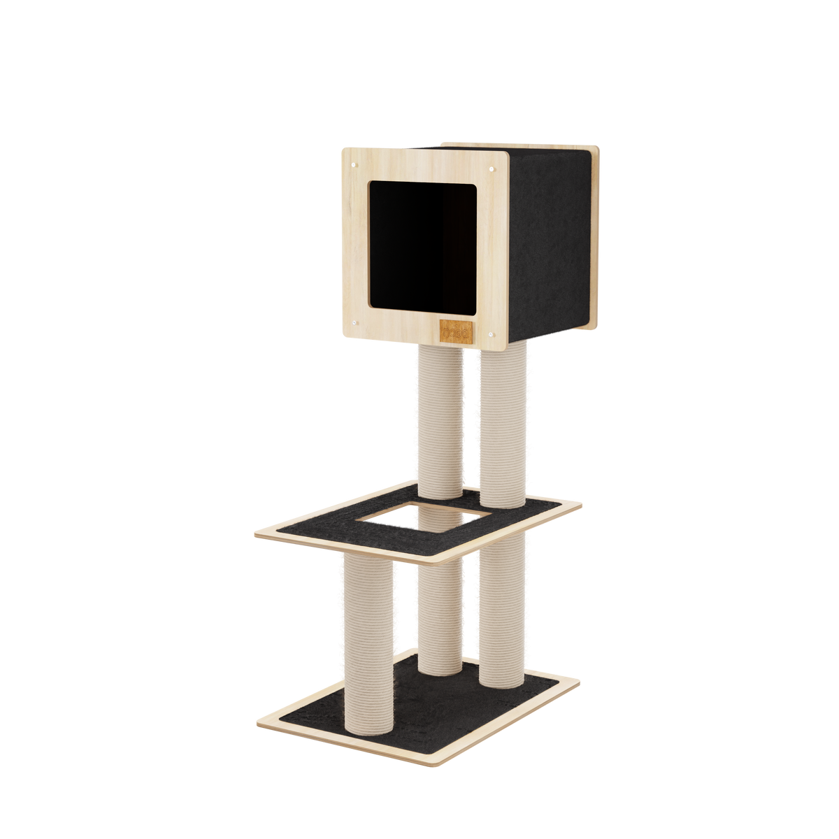 Noba Hut Hideout Deluxe 2-Level Cat Tree
