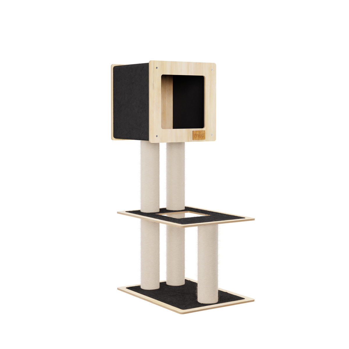 Noba Hut Hideout Deluxe 2-Level Cat Tree