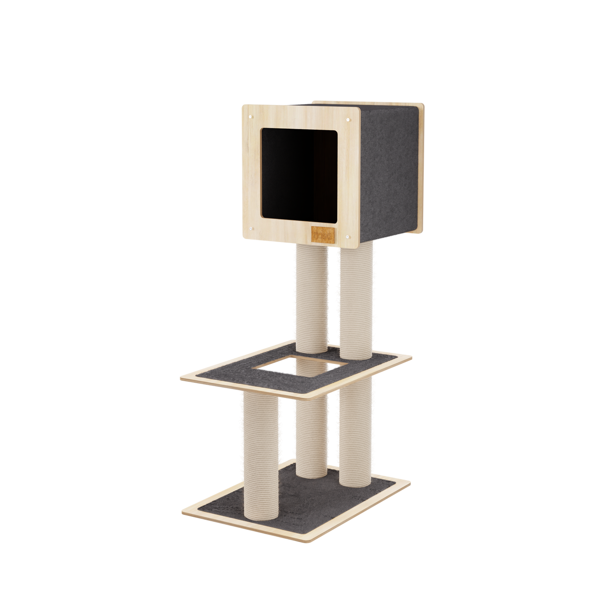 Noba Hut Hideout Deluxe 2-Level Cat Tree