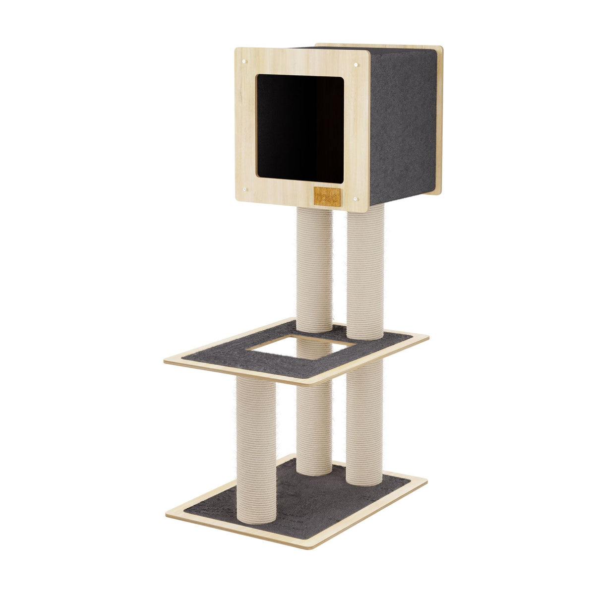 Noba Hut Hideout Deluxe 2-Level Cat Tree