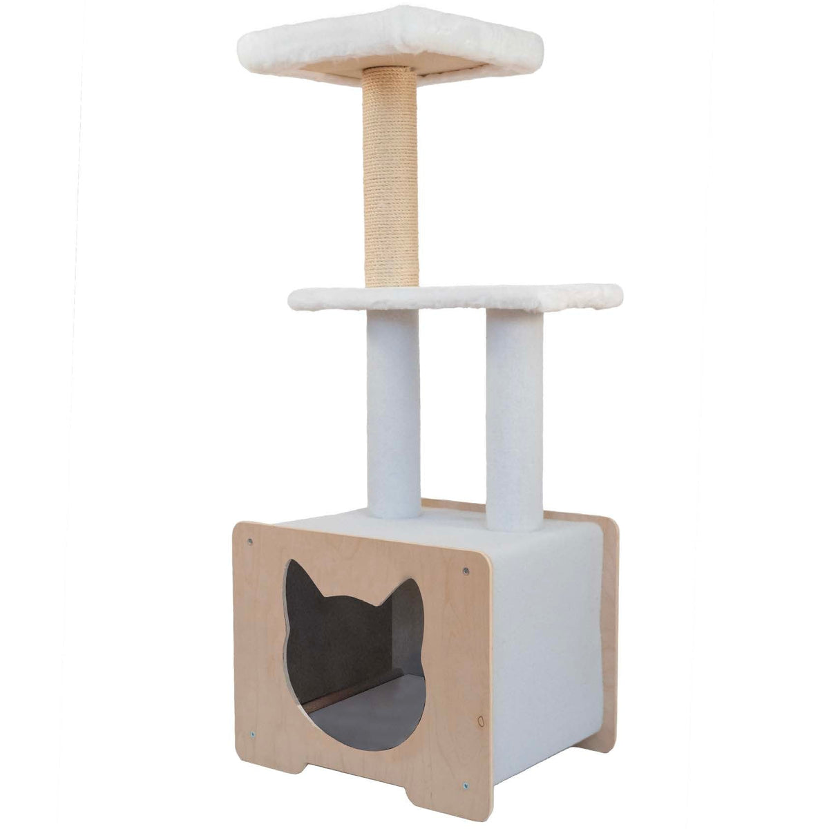 Noba Hut Hideout Deluxe 3-Level Cat Tree