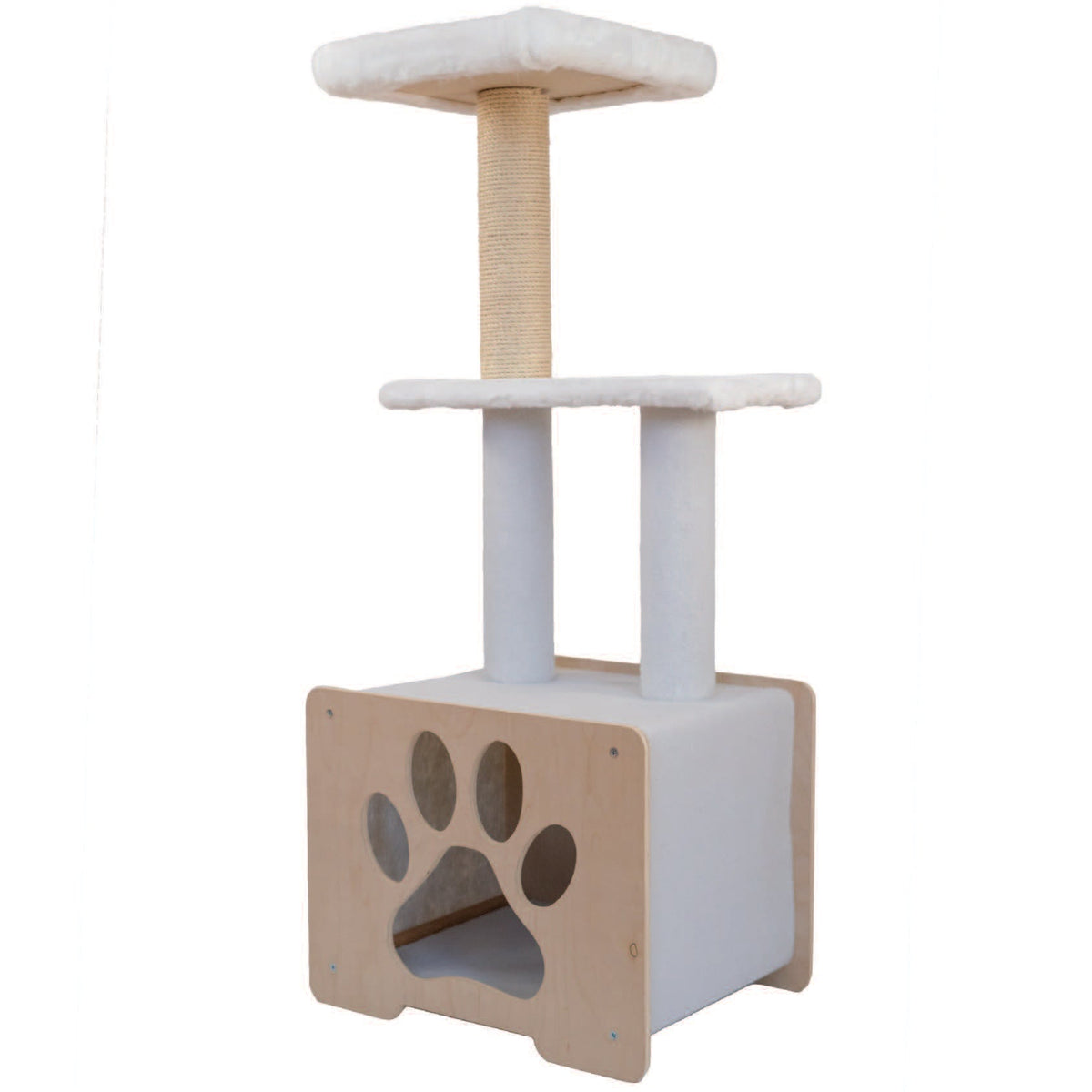 Noba Hut Hideout Deluxe 3-Level Cat Tree