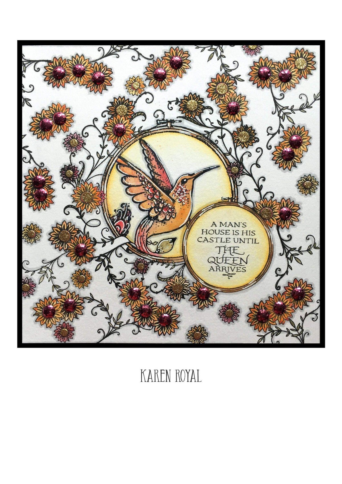 Summer Hoop A5 Clear Stamp Set