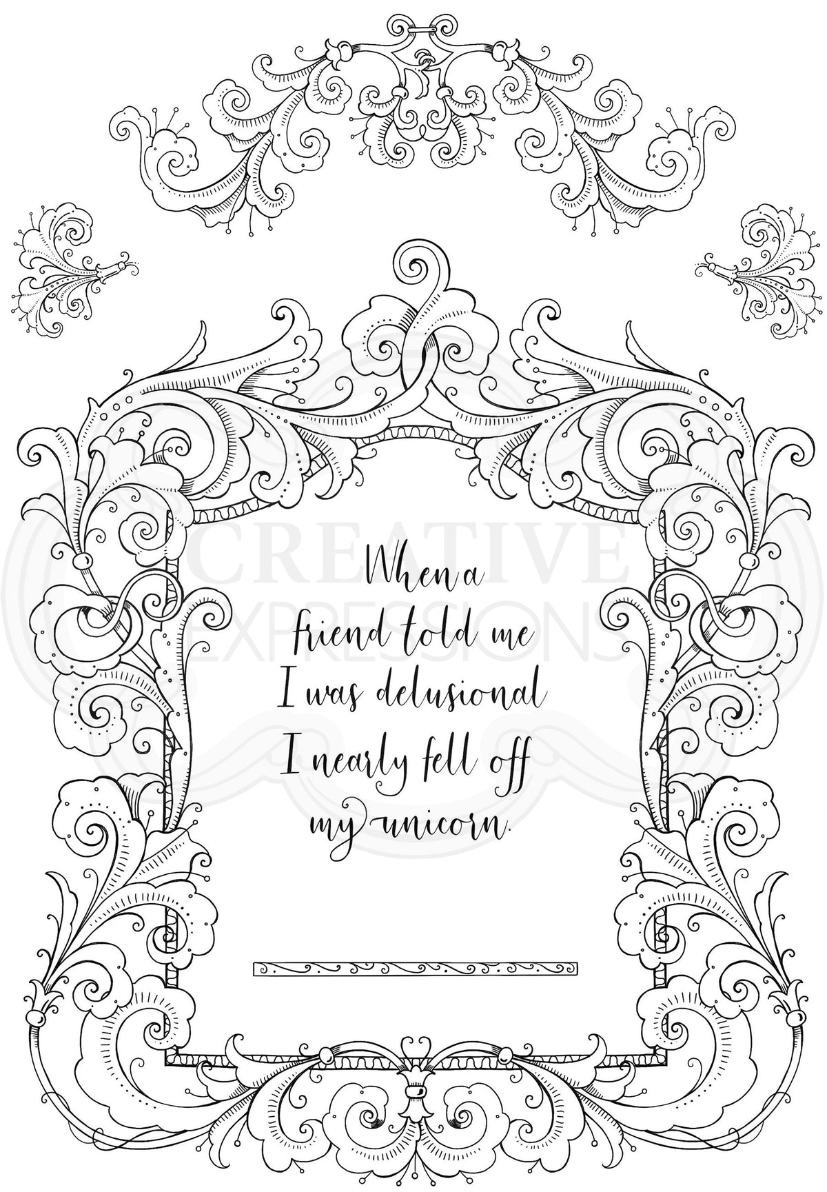 Boudoir A5 Clear Stamp Set