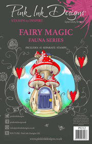 Pink Ink Designs Fairy Magic 6 in x 8 in Clear Stamp Set