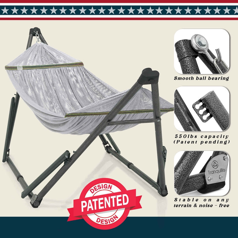 Tranquillo Uniki Collapsible Hammock with Stand