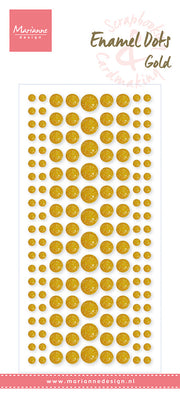 Marianne Design Enamel Dots - Gold Glitter