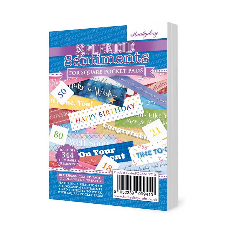 Splendid Sentiments for Square Pocket Pads