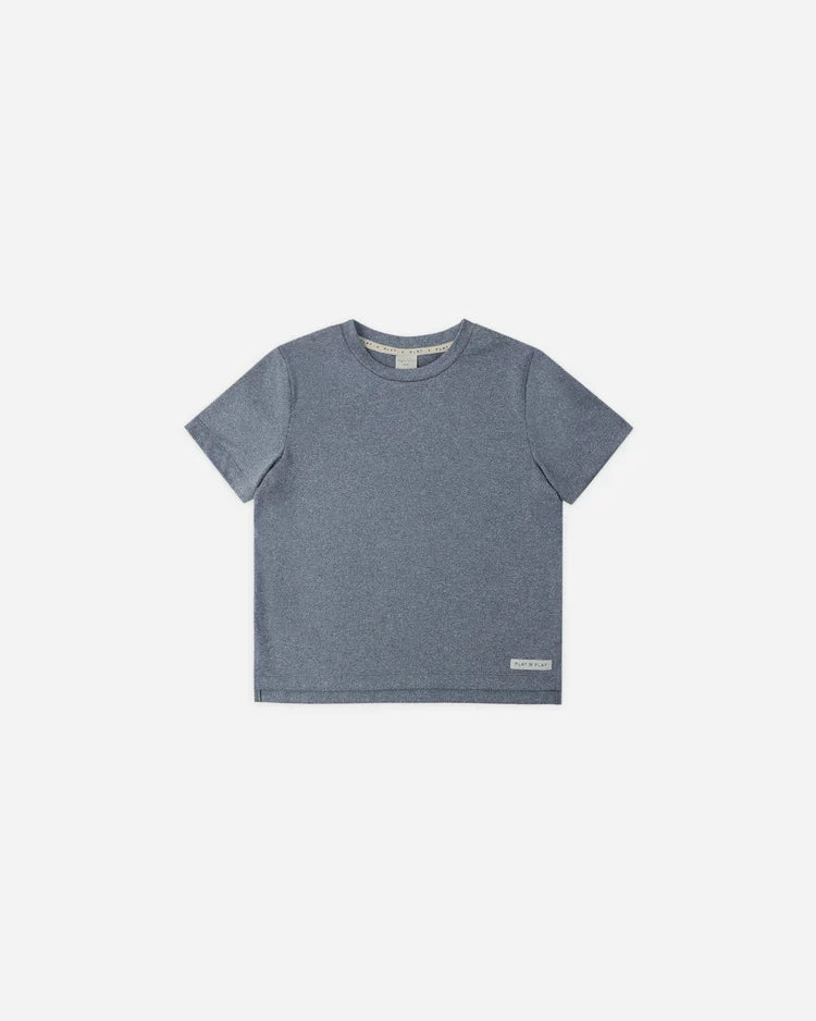 Rylee + Cru Cove Essential Tee, Heathered Marine