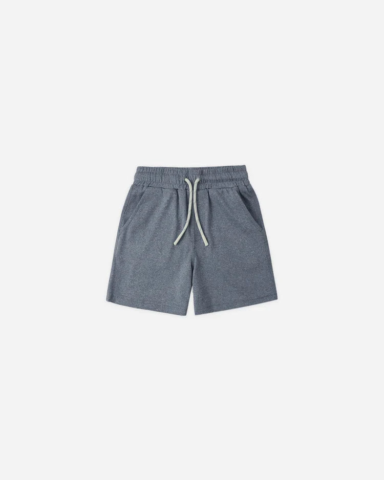Rylee + Cru Oceanside Tech Short, Heathered Marine