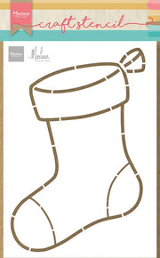 Marianne Design Craft Stencil - Stocking By Marleen