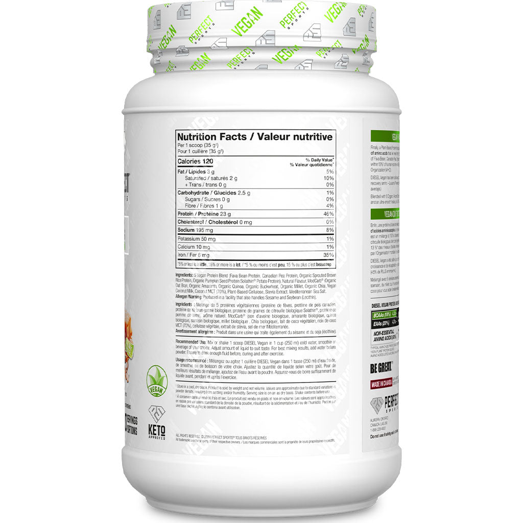 Perfect Sports Diesel Vegan Plant Protein, 1.5 lb