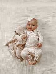 Gunamuna Convertible Footie, Flora Blush