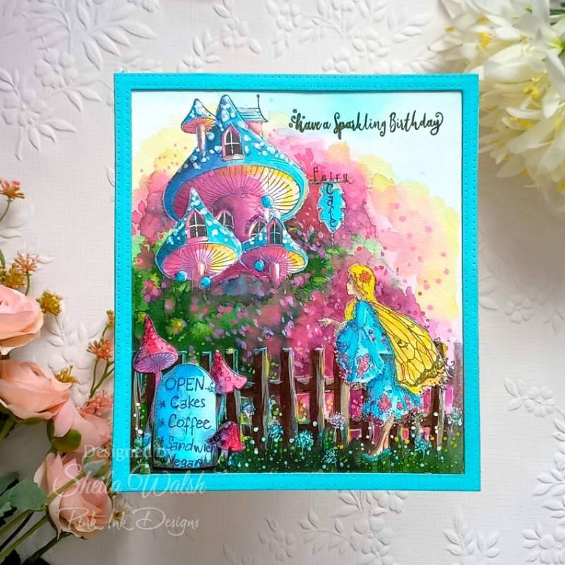 Pink Ink Designs Fairy Magic 6 in x 8 in Clear Stamp Set