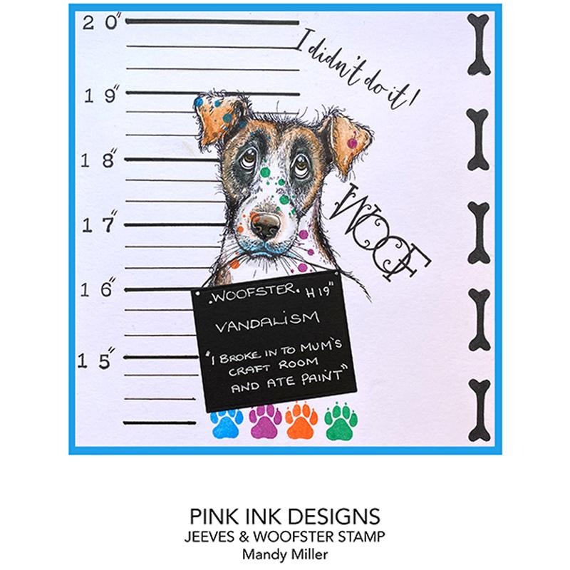 Pink Ink Designs Jeeves & Woofster A5 Clear Stamp Set