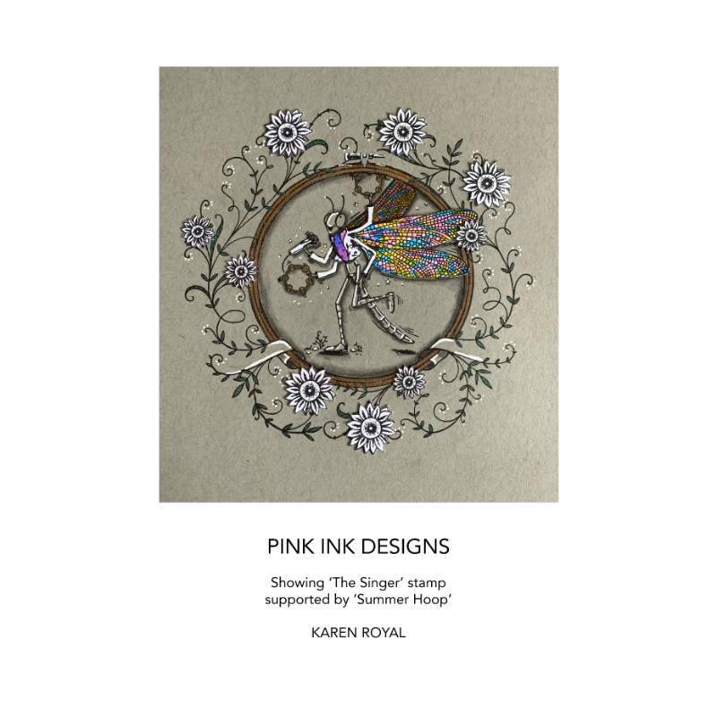 Pink Ink Designs The Singer A6 Clear Stamp Set