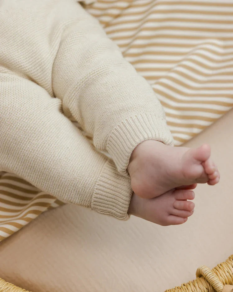 Quincy Mae Knit Pant, Heathered Natural