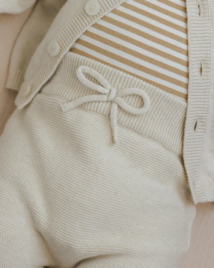 Quincy Mae Knit Pant, Heathered Natural