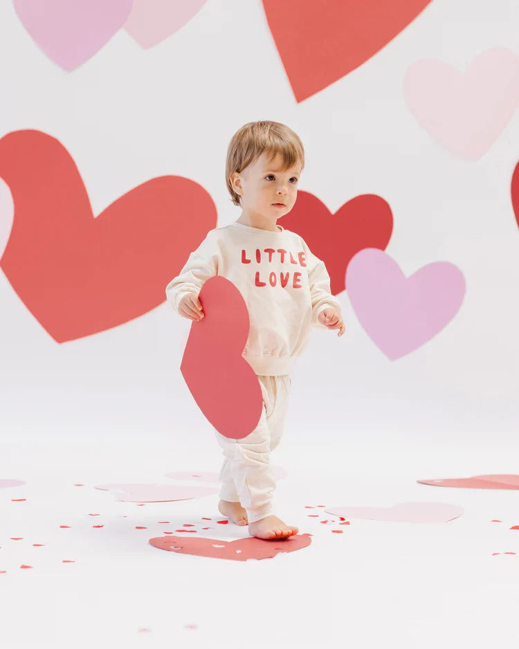Quincy Mae Relaxed Fleece Sweatshirt, Little Love
