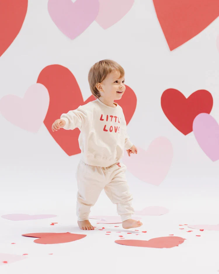 Quincy Mae Relaxed Fleece Sweatpant, Cupid