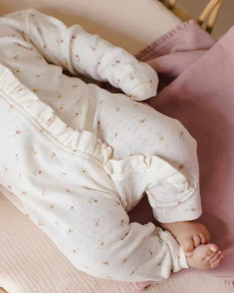 Quincy Mae Waffle Baby Blanket, Mauve