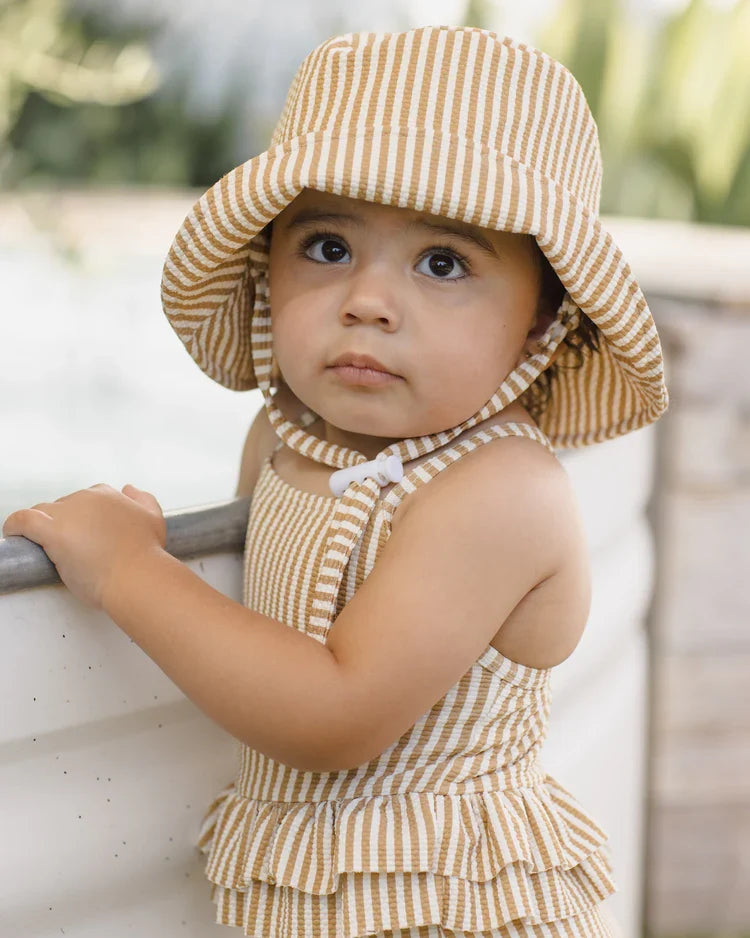 Quincy Mae Bucket Hat, Honey Stripe