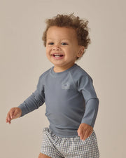 Quincy Mae Long Sleeve Rashguard, Ocean