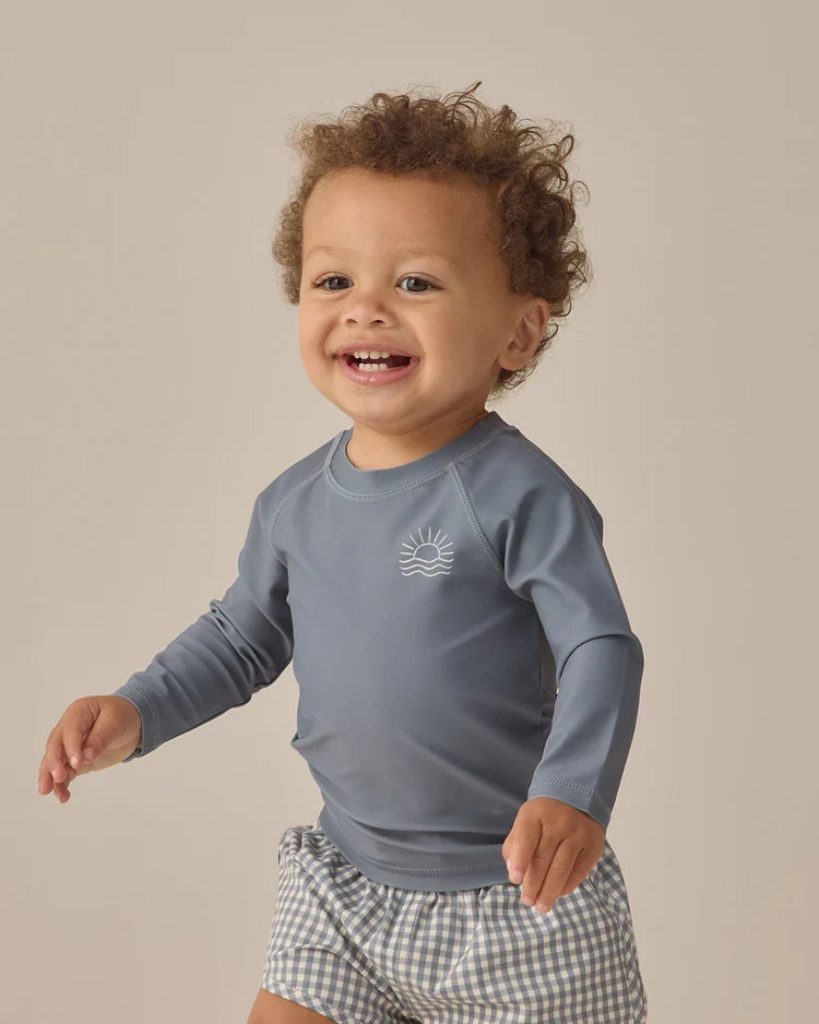 Quincy Mae Long Sleeve Rashguard, Ocean