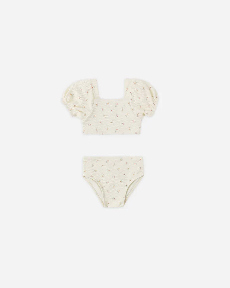Quincy Mae Zippy Two-Piece Swimsuit, Petit Fleur