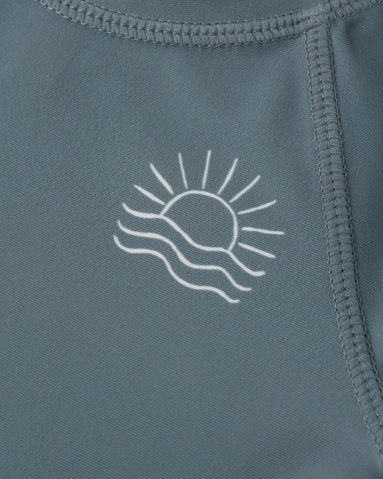 Quincy Mae Long Sleeve Rashguard, Ocean