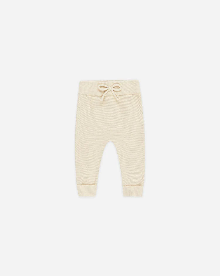 Quincy Mae Knit Pant, Heathered Natural