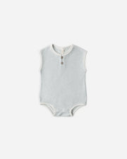 Quincy Mae Terry Cloth Romper, Sky