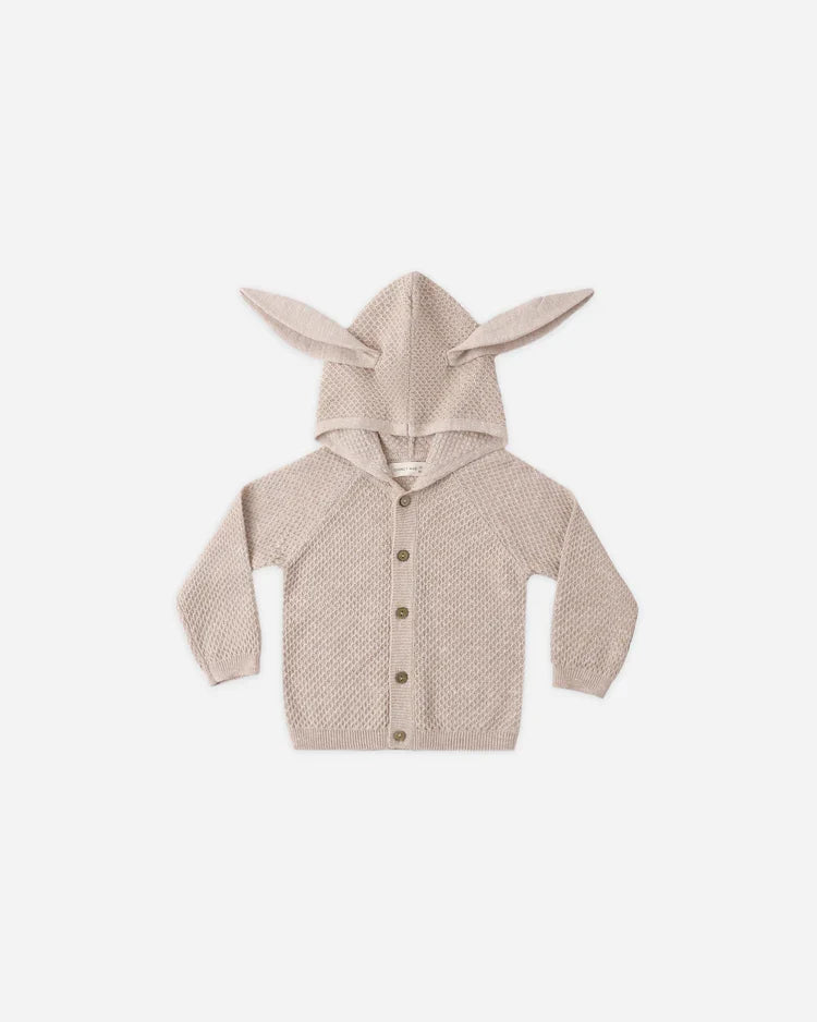 Quincy Mae Bunny Knit Sweater, Heathered Latte