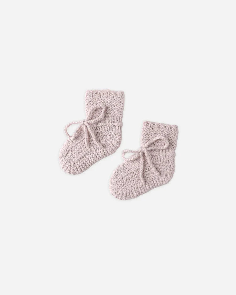 Quincy Mae Knit Booties, Lilac