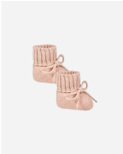 Quincy Mae Knit Booties, Heathered Rose