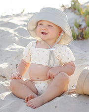 Quincy Mae Zippy Two-Piece Swimsuit, Petit Fleur