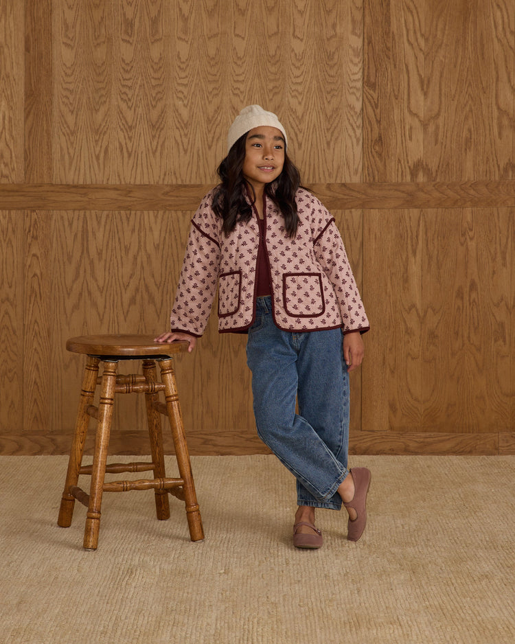 Rylee + Cru Barrel Pant, Indigo Denim