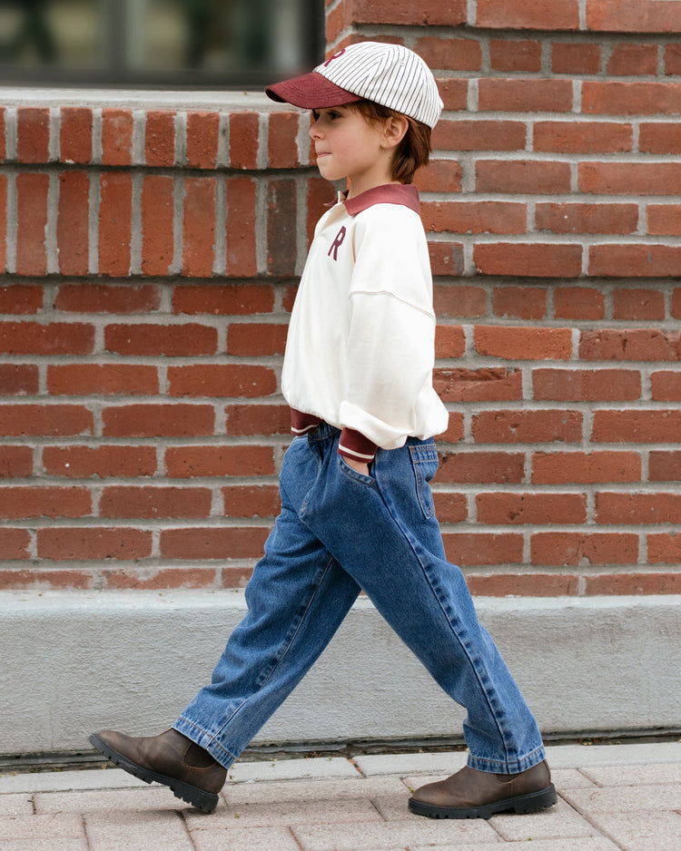 Rylee + Cru Baggy Pant, Indigo Denim