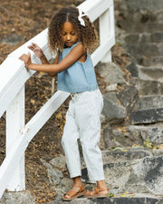 Rylee + Cru Barrel Pant, Railroad Stripe
