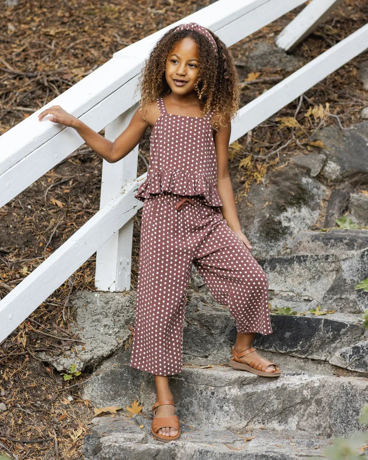 Rylee + Cru Kayli Set, Chocolate Polka Dot