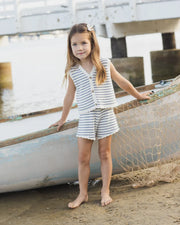 Rylee + Cru Knit Vest Set, Marine Stripe