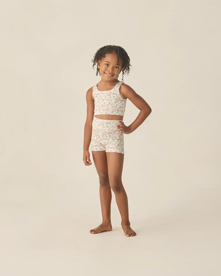 Rylee + Cru Shortie Short and Tank Set, Flower Field
