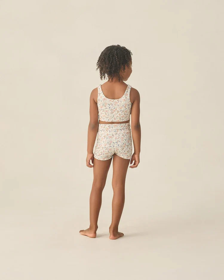 Rylee + Cru Shortie Short and Tank Set, Flower Field