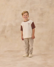 Rylee + Cru Rory Pant, Brown Stripe