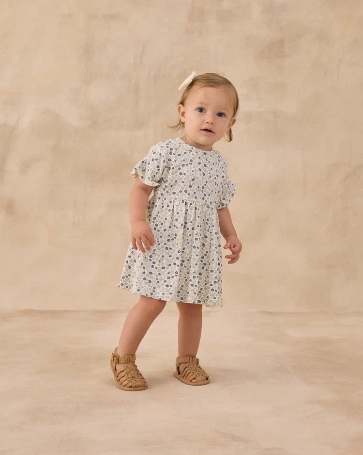 Rylee + Cru Babydoll Dress, Blue Ditsy
